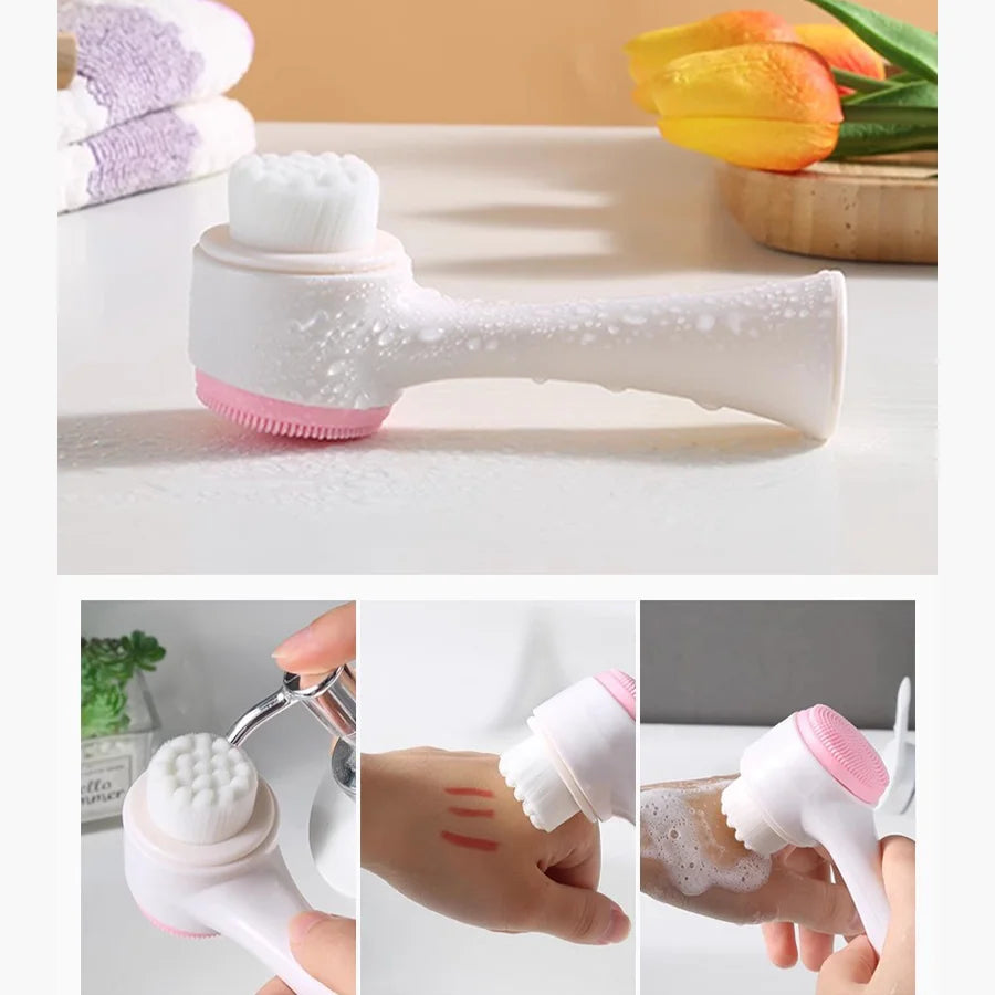 Cepillo facial de silicona de doble cara Ultimate, limpieza profunda y minimización de poros