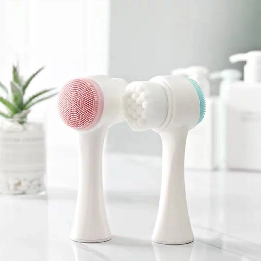 Cepillo facial de silicona de doble cara Ultimate, limpieza profunda y minimización de poros