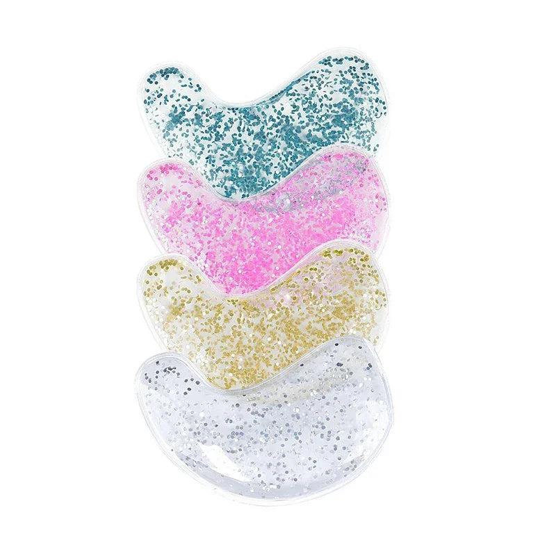 Parche de Gel para bolsa de ojos, paquete de hielo de Gel reutilizable, parches para ojos fríos y calientes, parches calefactores enfriadores de ojos de Gel reutilizables para aliviar la hinchazón