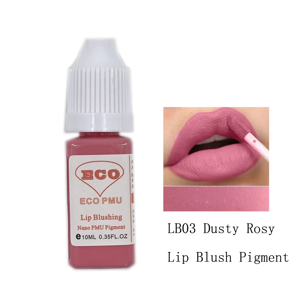 Pigmento permanente 10ml del maquillaje del tatuaje del rubor del labio de ECO PMU