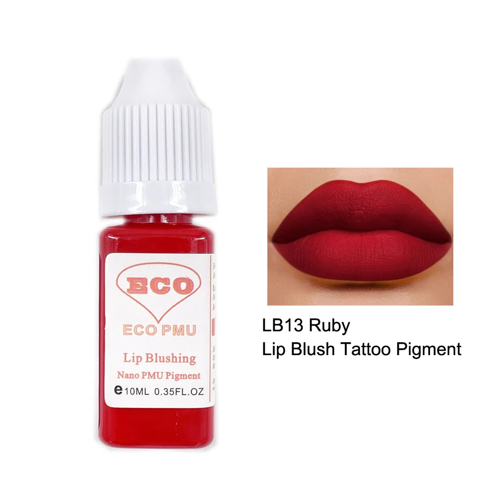 Pigmento permanente 10ml del maquillaje del tatuaje del rubor del labio de ECO PMU