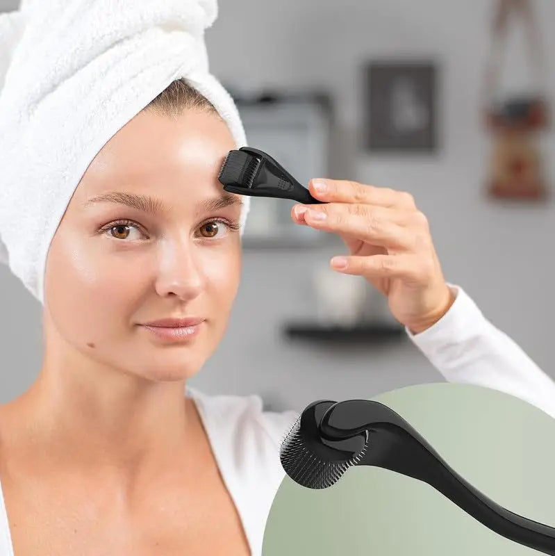 Rodillo Derma 540, aguja para el cuidado de la piel, Micro Dermaroller, rodillo Derma profesional para el crecimiento del cabello, rodillo de belleza Facial para el crecimiento de la barba
