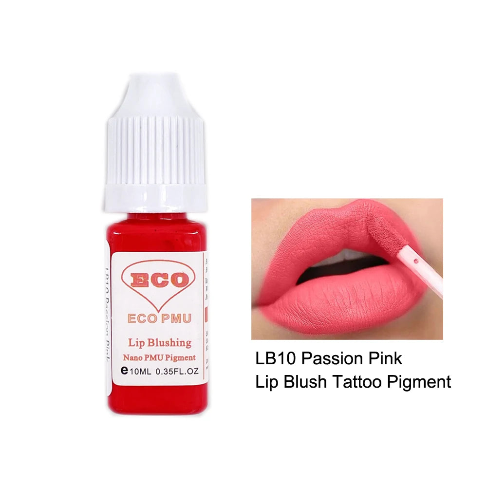 Pigmento permanente 10ml del maquillaje del tatuaje del rubor del labio de ECO PMU