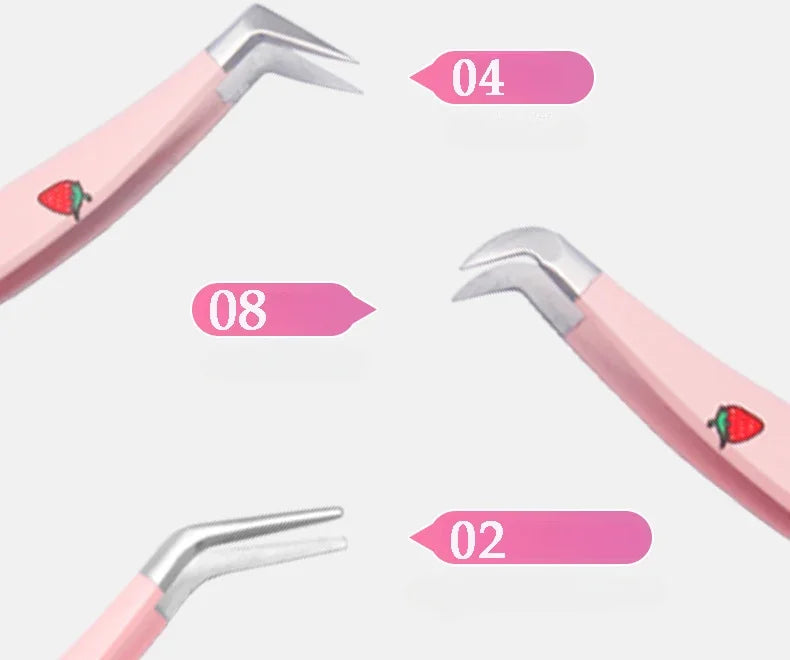 Stainless Steel Anti-Static Tweezer Superhard Tweezer Exquisite Eyelashes Tweezer Precision Makeup Tools for Eyelash Extension