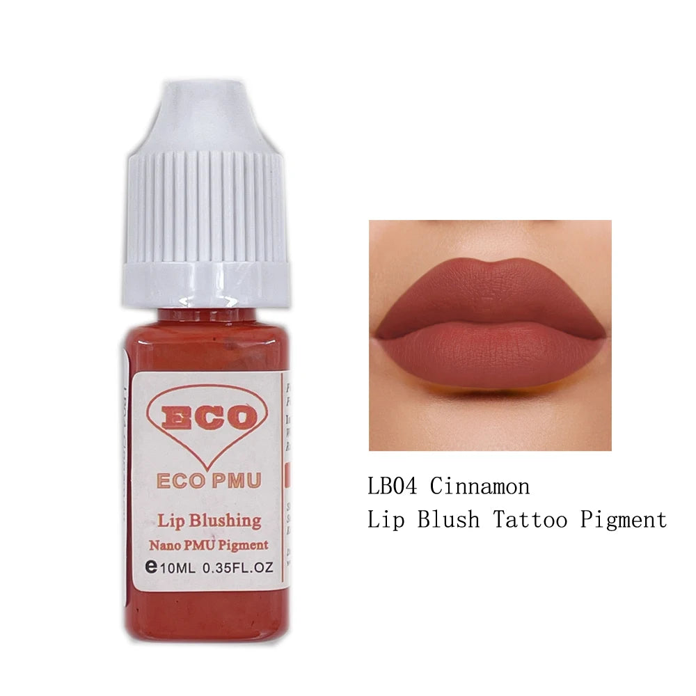 Pigmento permanente 10ml del maquillaje del tatuaje del rubor del labio de ECO PMU