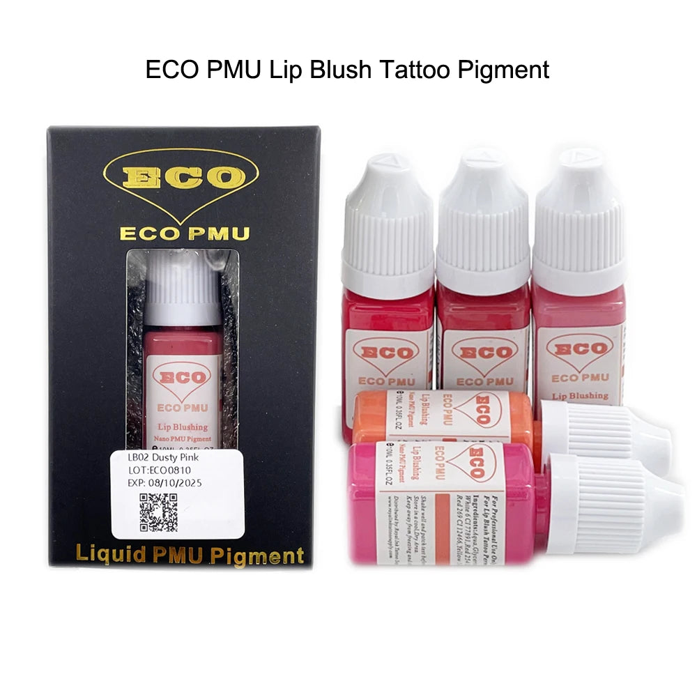 Pigmento permanente 10ml del maquillaje del tatuaje del rubor del labio de ECO PMU