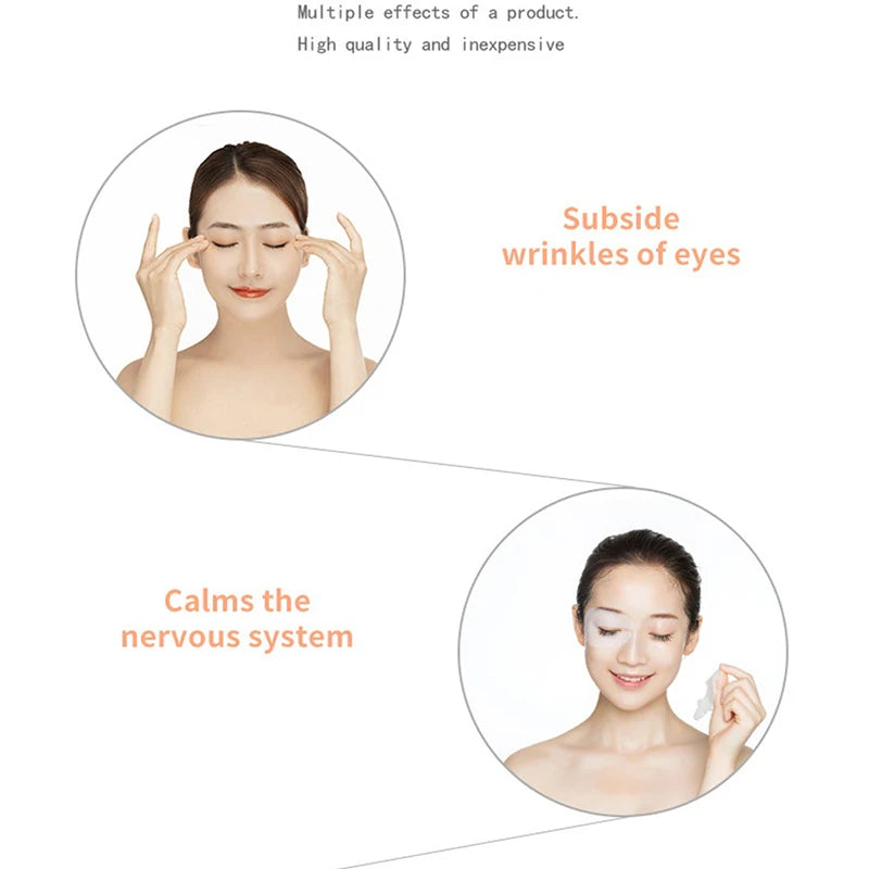 Mascarilla Facial de hielo de Gel de compresión caliente y fría, Reduce la hinchazón de los ojos, alivio de la fatiga, mascarilla de relajación para dormir, viaje terapéutico, 1 ud.