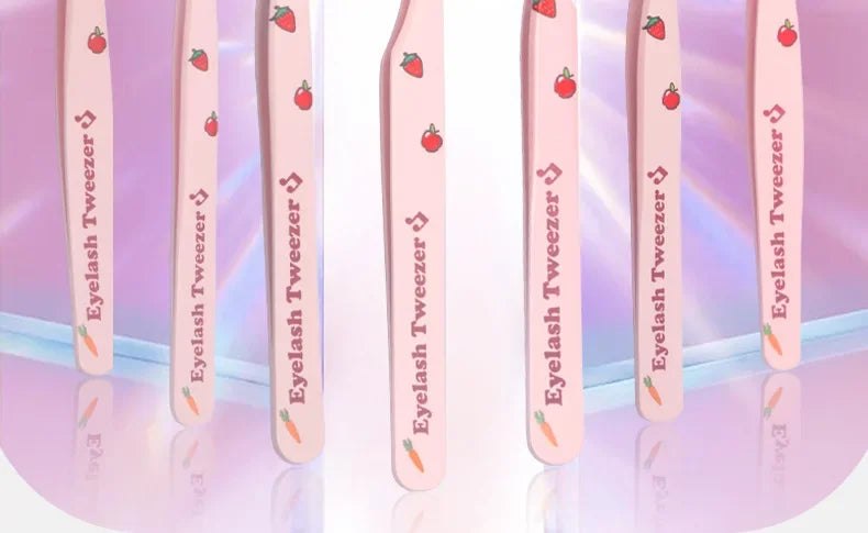 Stainless Steel Anti-Static Tweezer Superhard Tweezer Exquisite Eyelashes Tweezer Precision Makeup Tools for Eyelash Extension