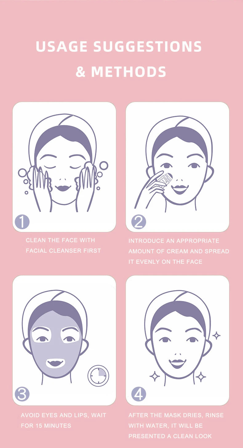 Mascarilla facial sólida en barra, té verde, miel, melocotón, limpieza de poros, hidratante, película de barro de berenjena de carbón largo