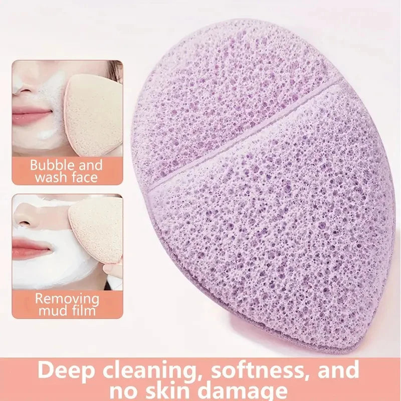 Juego de belleza para maquillaje y lavado de cara de 7 piezas, incluidos 3 juegos de diademas, 1 bolsa de cosméticos, 2 cepillos para lavado de cara y 1 soplo para polvos