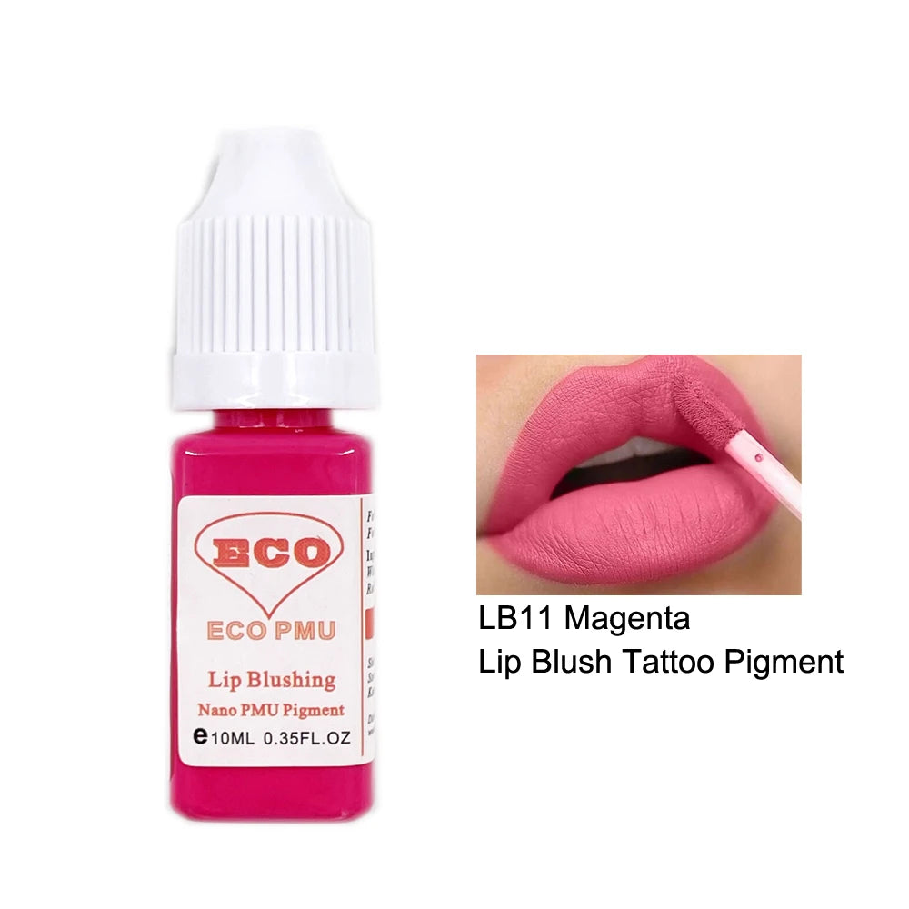 Pigmento permanente 10ml del maquillaje del tatuaje del rubor del labio de ECO PMU