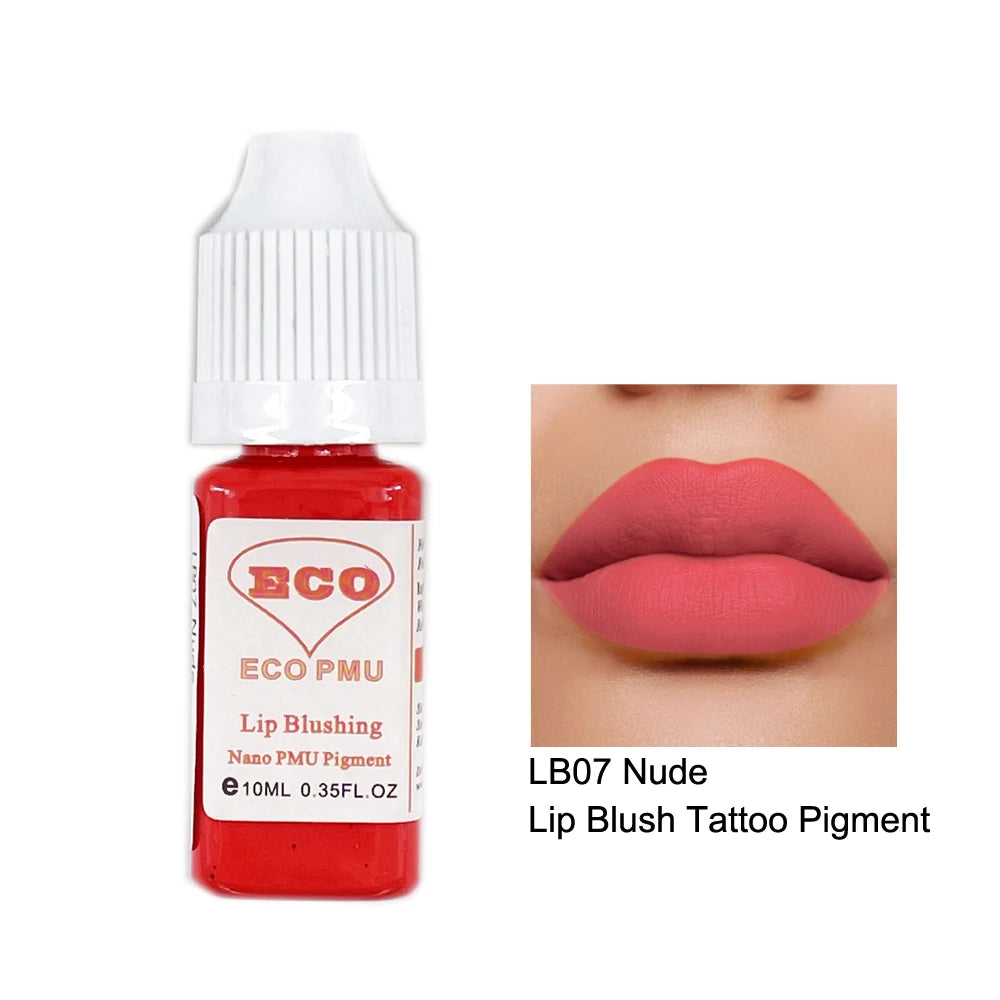 Pigmento permanente 10ml del maquillaje del tatuaje del rubor del labio de ECO PMU
