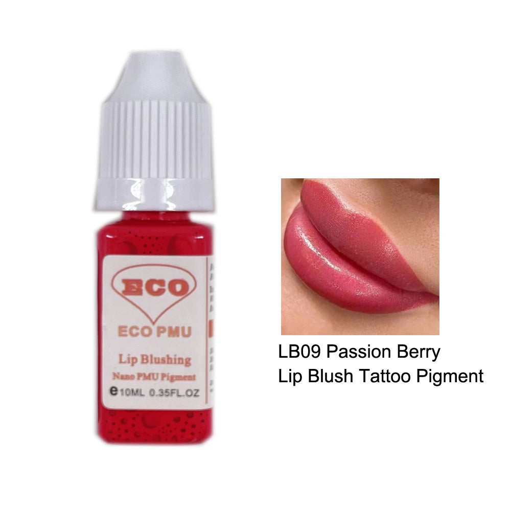 Pigmento permanente 10ml del maquillaje del tatuaje del rubor del labio de ECO PMU