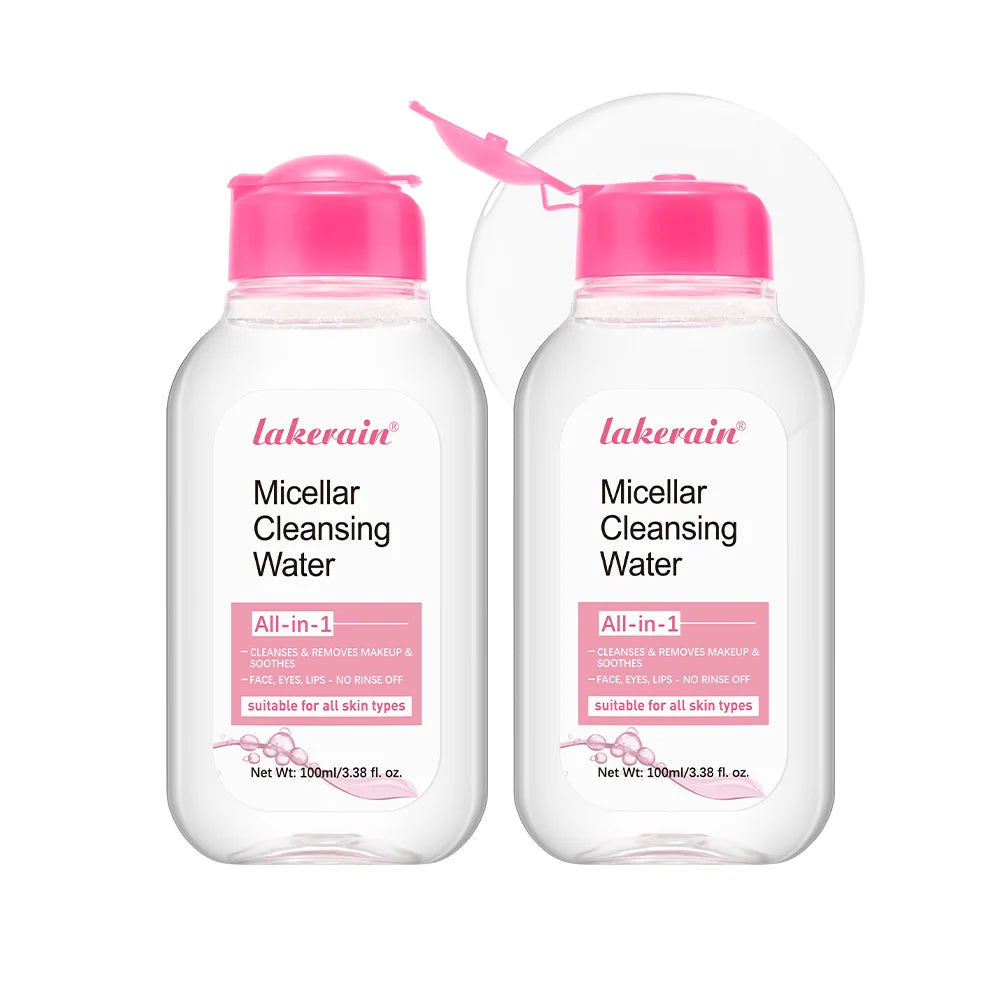 Limpiador micelar suave, removedor de maquillaje suave con agua, limpiador todo en 1, frotamiento, no estimulante, Cosméticos Coreanos