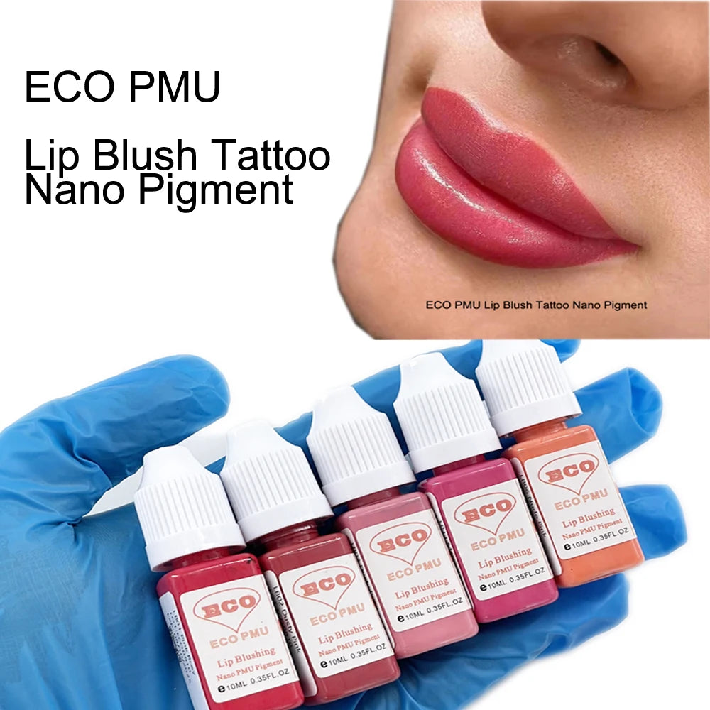 Pigmento permanente 10ml del maquillaje del tatuaje del rubor del labio de ECO PMU