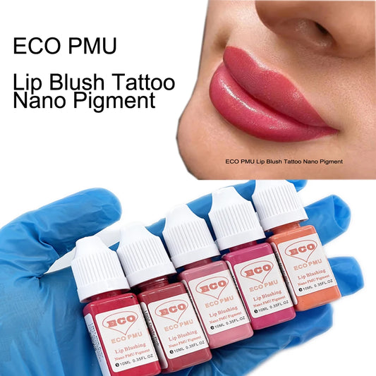 Pigmento permanente 10ml del maquillaje del tatuaje del rubor del labio de ECO PMU