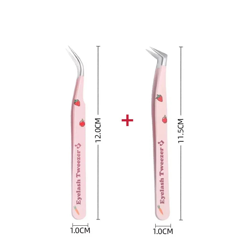 Stainless Steel Anti-Static Tweezer Superhard Tweezer Exquisite Eyelashes Tweezer Precision Makeup Tools for Eyelash Extension