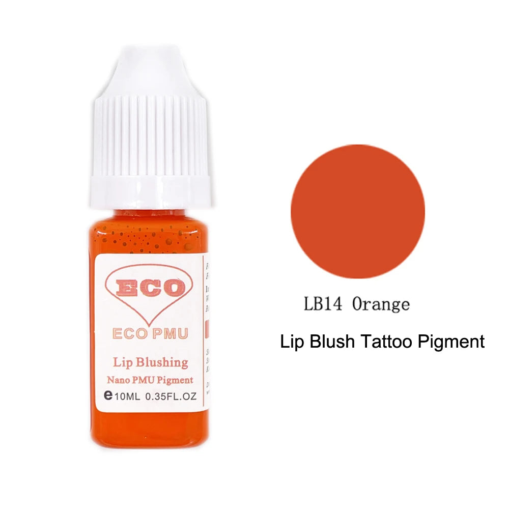 Pigmento permanente 10ml del maquillaje del tatuaje del rubor del labio de ECO PMU