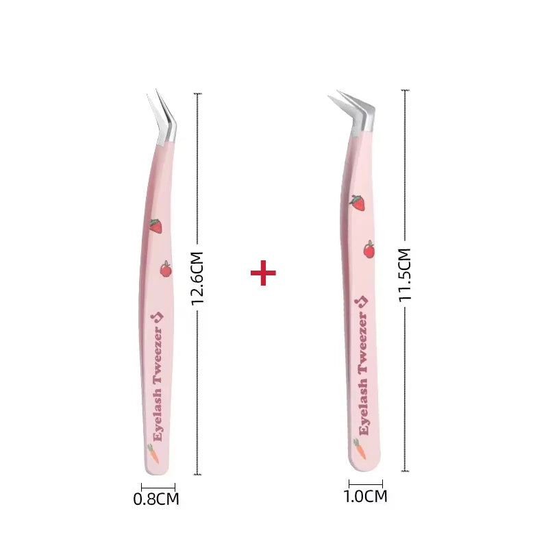 Stainless Steel Anti-Static Tweezer Superhard Tweezer Exquisite Eyelashes Tweezer Precision Makeup Tools for Eyelash Extension