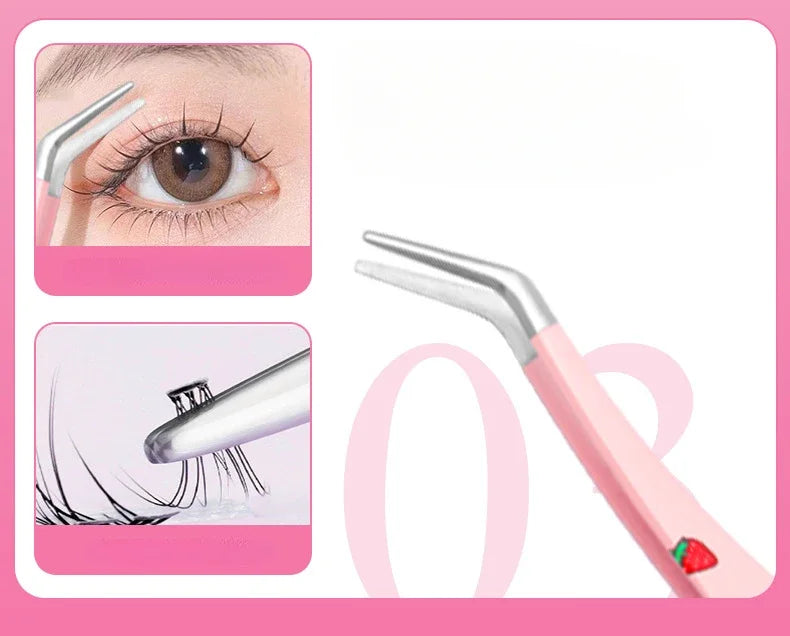 Stainless Steel Anti-Static Tweezer Superhard Tweezer Exquisite Eyelashes Tweezer Precision Makeup Tools for Eyelash Extension