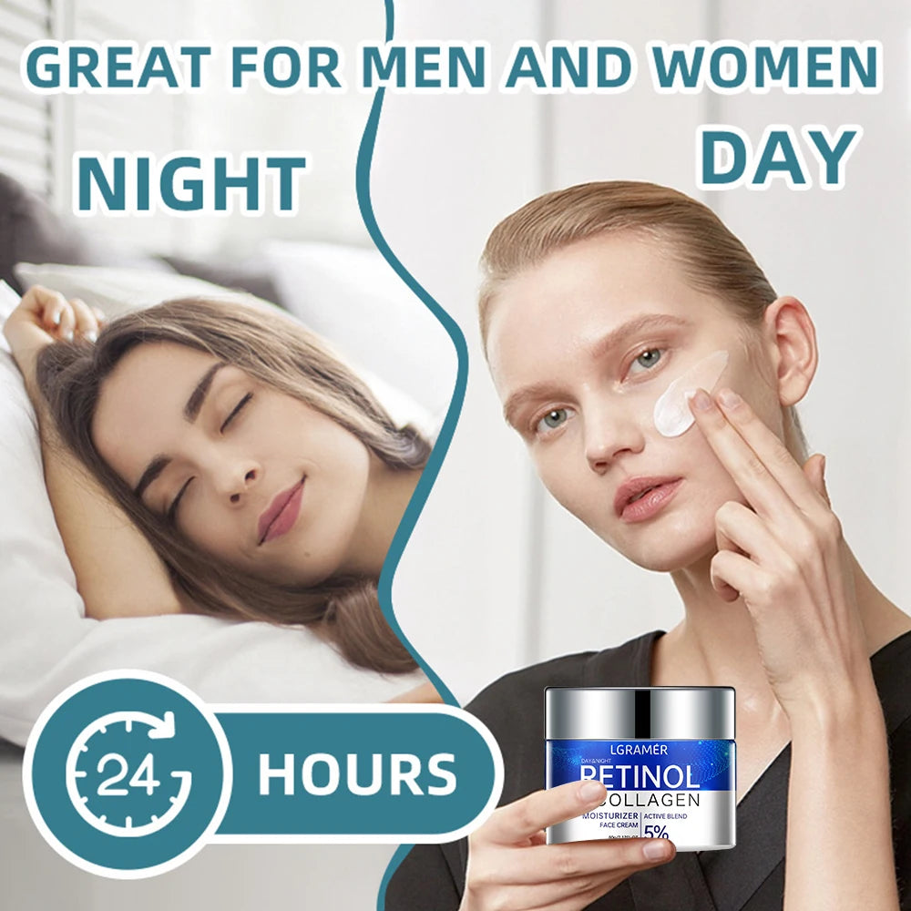 Retinol crema eliminadora de arrugas antienvejecimiento reafirmante Lifting decoloración líneas finas blanqueamiento hidratante brillo cuidado de la piel cosmético