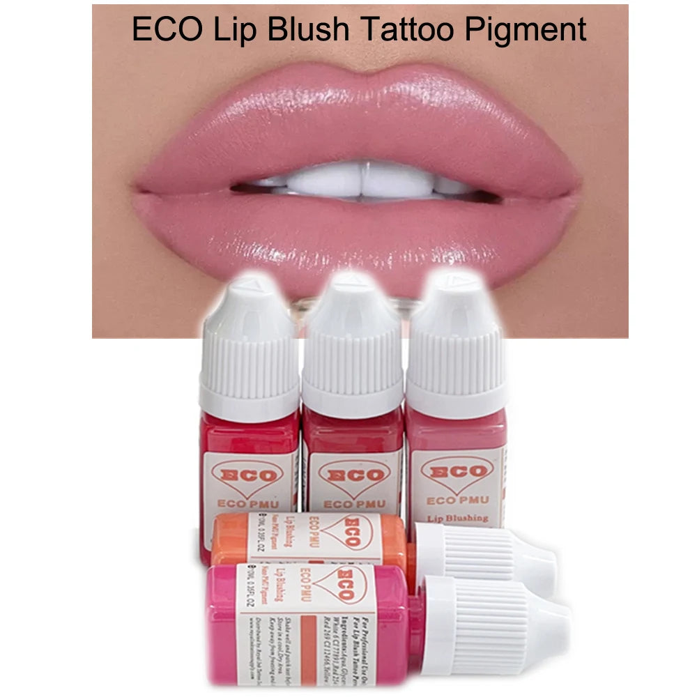 Pigmento permanente 10ml del maquillaje del tatuaje del rubor del labio de ECO PMU