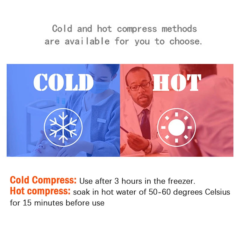 Mascarilla Facial de hielo de Gel de compresión caliente y fría, Reduce la hinchazón de los ojos, alivio de la fatiga, mascarilla de relajación para dormir, viaje terapéutico, 1 ud.