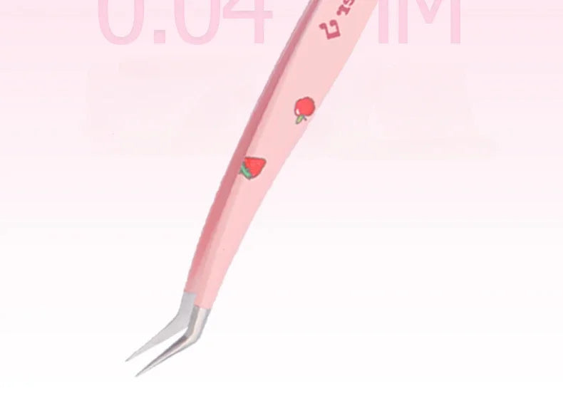 Stainless Steel Anti-Static Tweezer Superhard Tweezer Exquisite Eyelashes Tweezer Precision Makeup Tools for Eyelash Extension