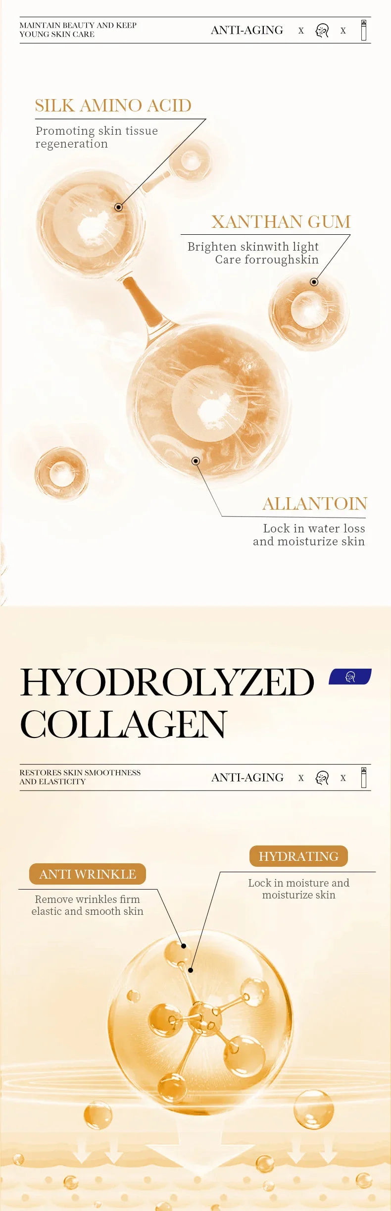 SADOER-suero Facial de colágeno, loción Facial, emulsión Facial hidratante, Control de aceite, reposición de agua, esencia Facial refrescante