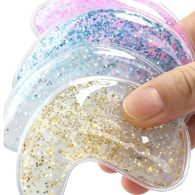 Parche de Gel para bolsa de ojos, paquete de hielo de Gel reutilizable, parches para ojos fríos y calientes, parches calefactores enfriadores de ojos de Gel reutilizables para aliviar la hinchazón