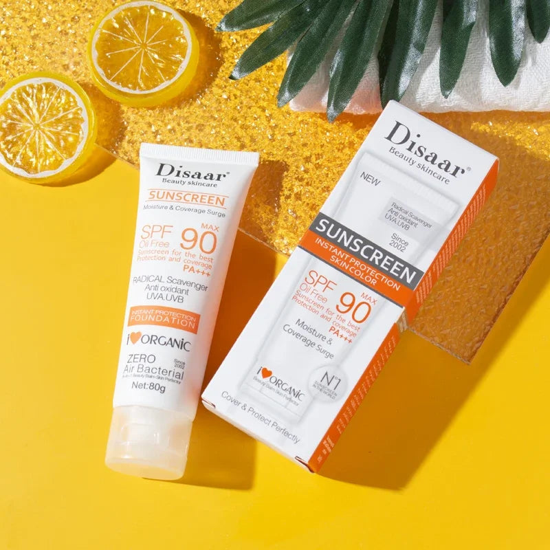 Protector Solar para el cuerpo y la cara, crema Solar, bloqueador Solar, Control de aceite, Protector corporal, loción protectora antisolar, cuidado de la piel, SPF90