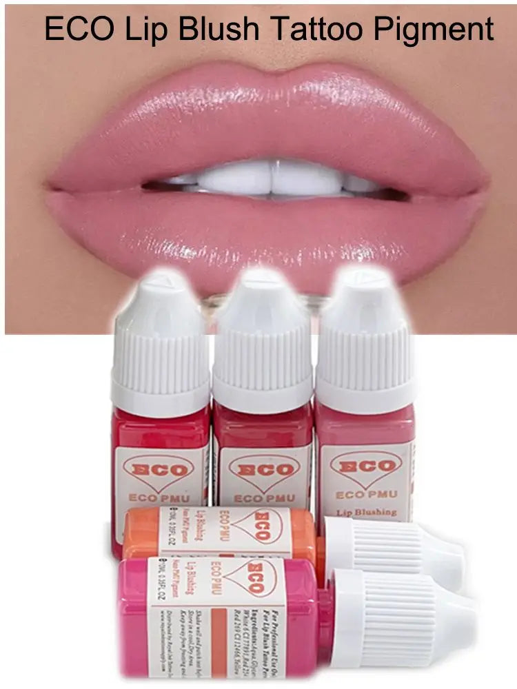 Pigmento permanente 10ml del maquillaje del tatuaje del rubor del labio de ECO PMU