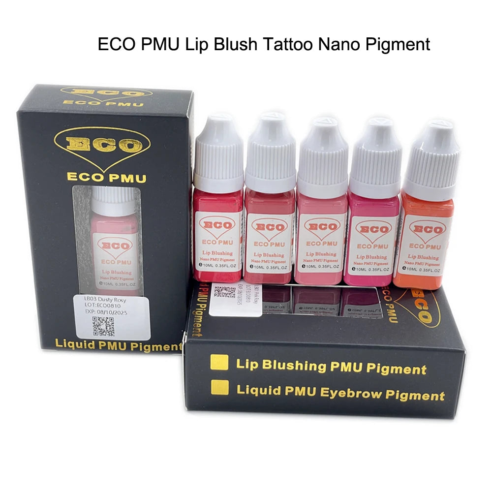 Pigmento permanente 10ml del maquillaje del tatuaje del rubor del labio de ECO PMU