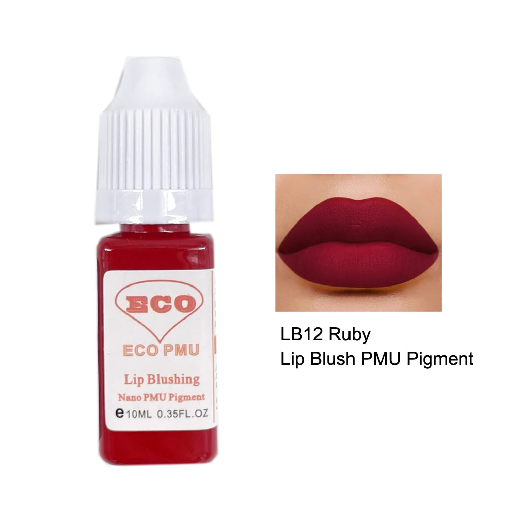 Pigmento permanente 10ml del maquillaje del tatuaje del rubor del labio de ECO PMU