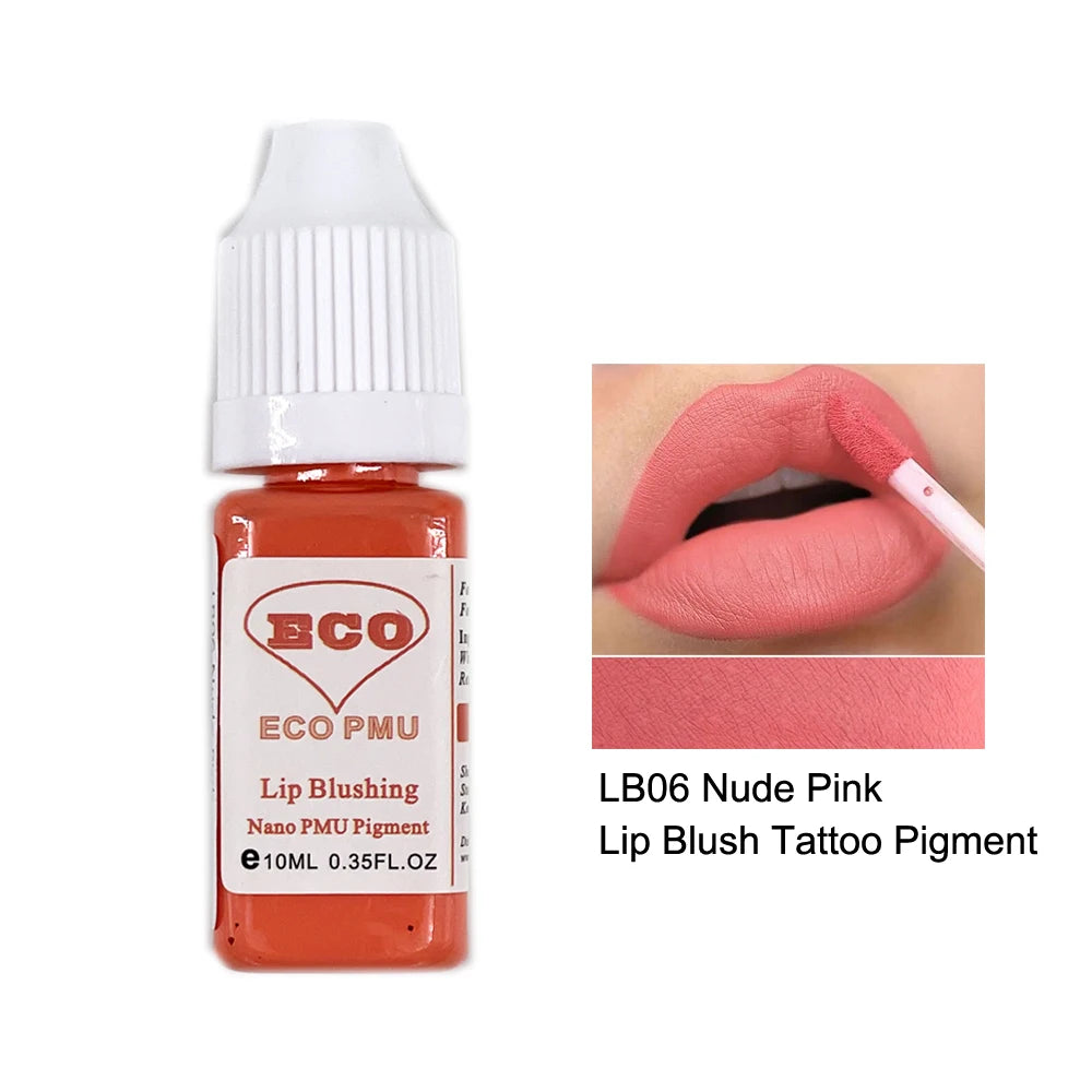Pigmento permanente 10ml del maquillaje del tatuaje del rubor del labio de ECO PMU