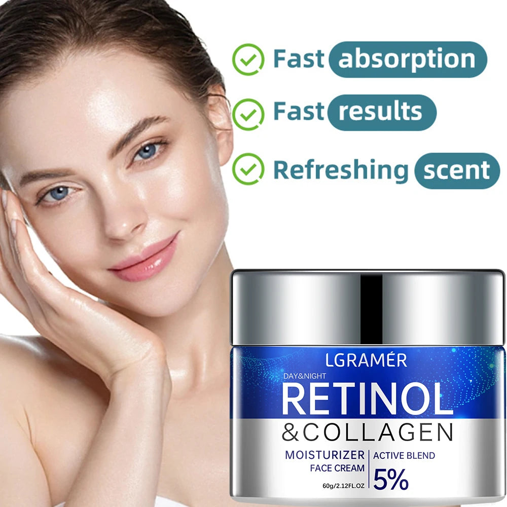 Retinol crema eliminadora de arrugas antienvejecimiento reafirmante Lifting decoloración líneas finas blanqueamiento hidratante brillo cuidado de la piel cosmético