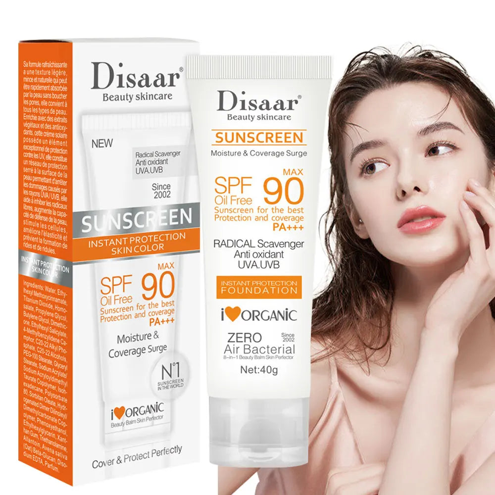 Protector Solar para el cuerpo y la cara, crema Solar, bloqueador Solar, Control de aceite, Protector corporal, loción protectora antisolar, cuidado de la piel, SPF90