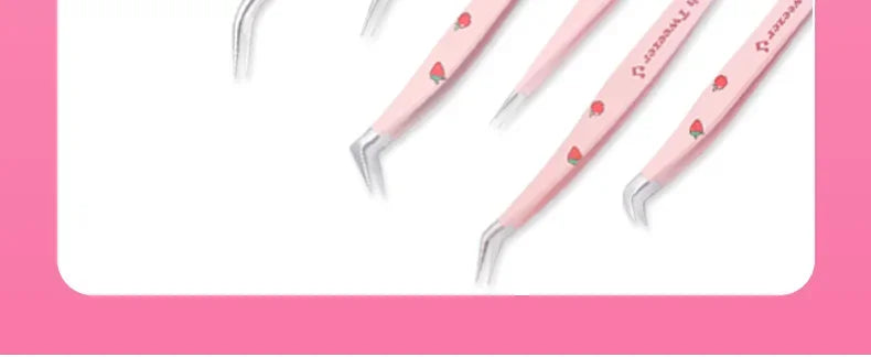 Stainless Steel Anti-Static Tweezer Superhard Tweezer Exquisite Eyelashes Tweezer Precision Makeup Tools for Eyelash Extension