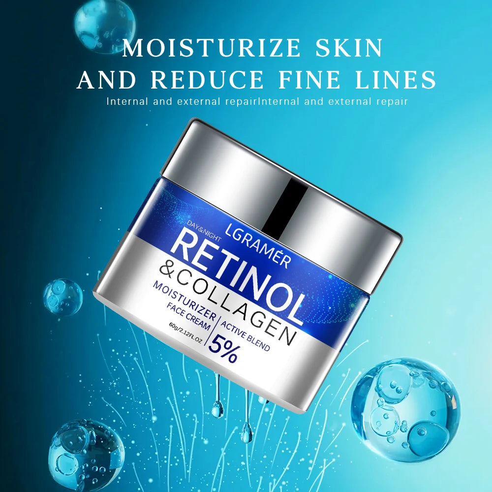 Retinol crema eliminadora de arrugas antienvejecimiento reafirmante Lifting decoloración líneas finas blanqueamiento hidratante brillo cuidado de la piel cosmético