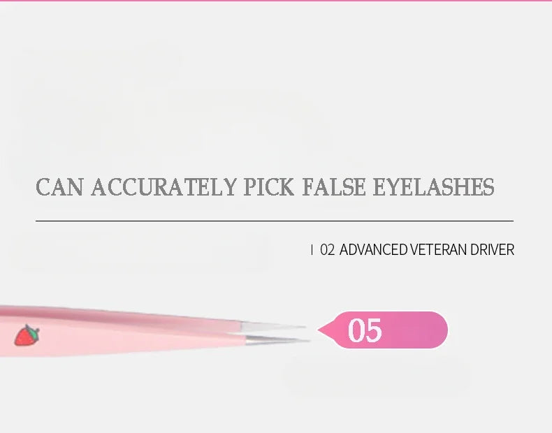 Stainless Steel Anti-Static Tweezer Superhard Tweezer Exquisite Eyelashes Tweezer Precision Makeup Tools for Eyelash Extension